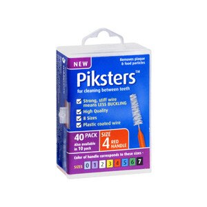 Piksters Size 4 Red Handle