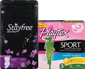 Ver ciertos productos para el cuidado femenino