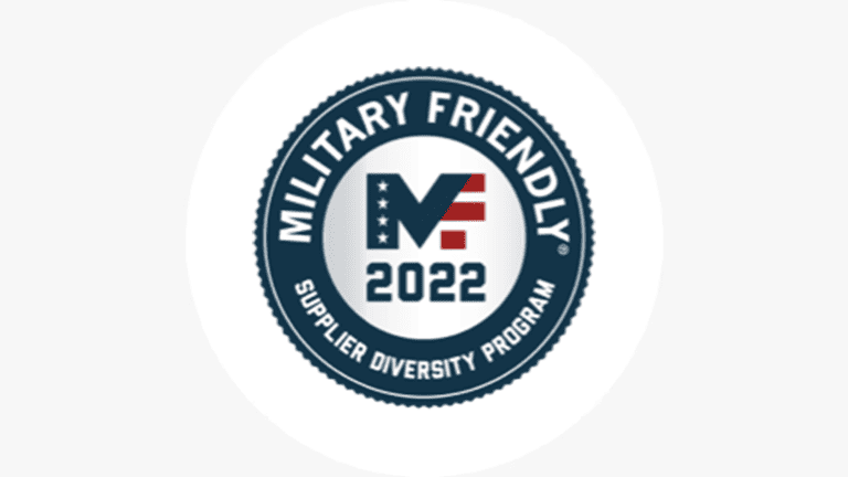 2022 Military Friendly logo for supplier diversity program
