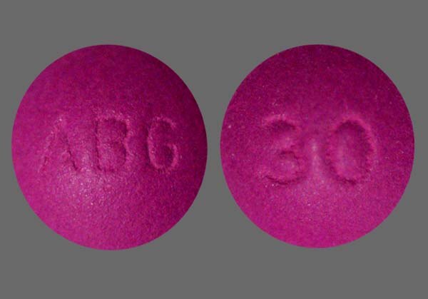 oxycontin 30mg tablet color