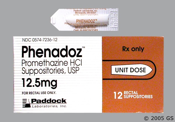 Promethazine 12.5 suppositories
