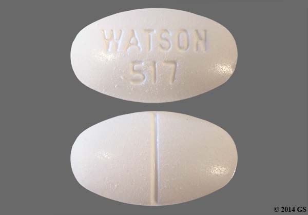watson 500mg hydrocodone
