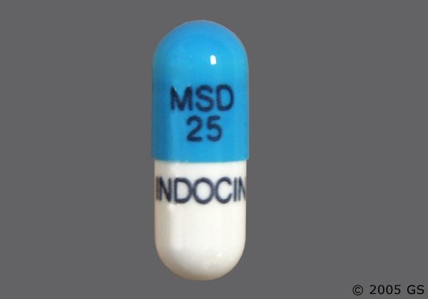indomethacin 25mg cap