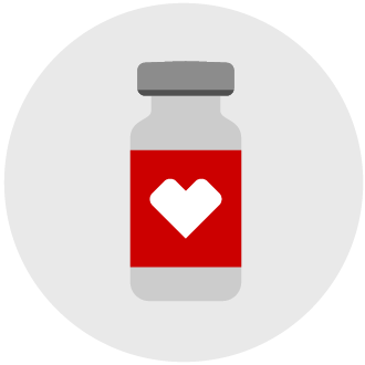 pictogram of a vial of vaccine