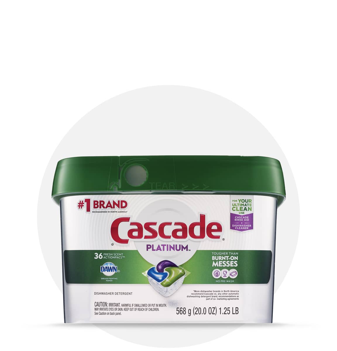 Shop now for Cascade® Platinum ActionPacs™ detergent
