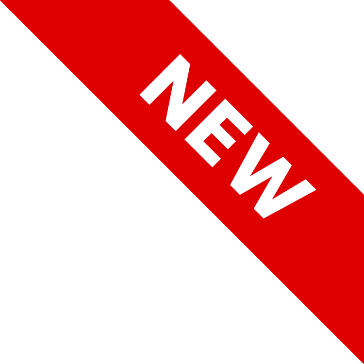 a red banner saying New