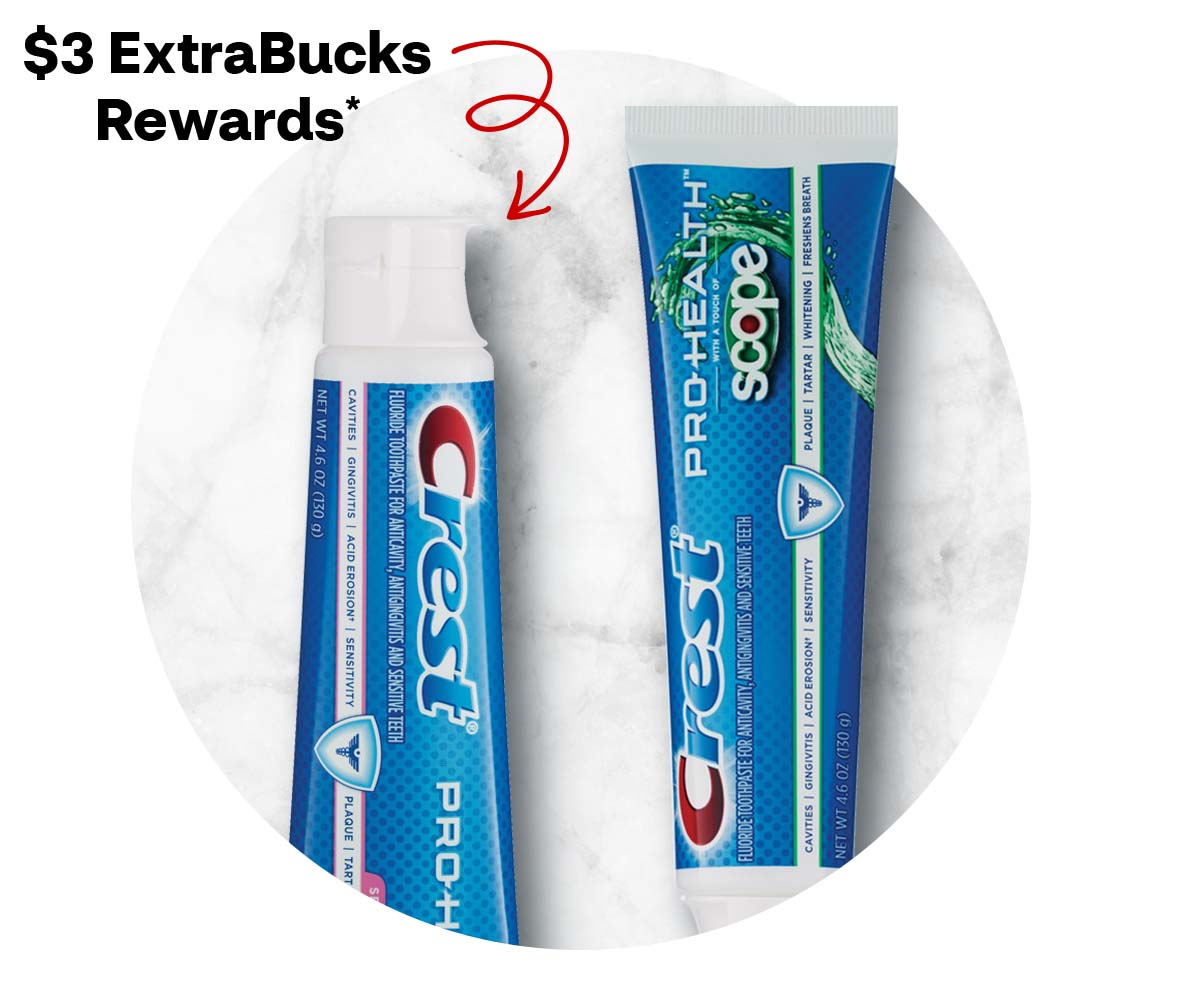 Shop for Crest toothpaste, $3 ExtraBucks Rewards®* 