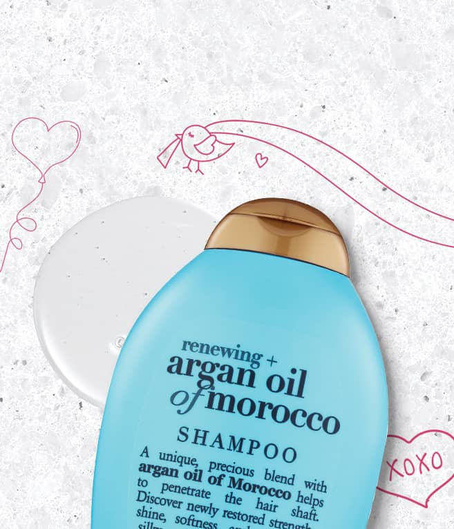 Shop for shampoo and conditioner, showing argan oil of morocco brand shampoo