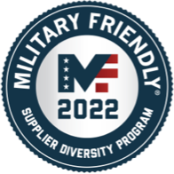 2022 Military Friendly logo for supplier diversity program