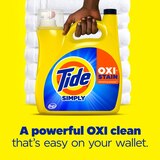 Tide Simply Oxi Boost + Ultra Stain Release Liquid Laundry Detergent, Refreshing Breeze Scent, 105 oz, thumbnail image
