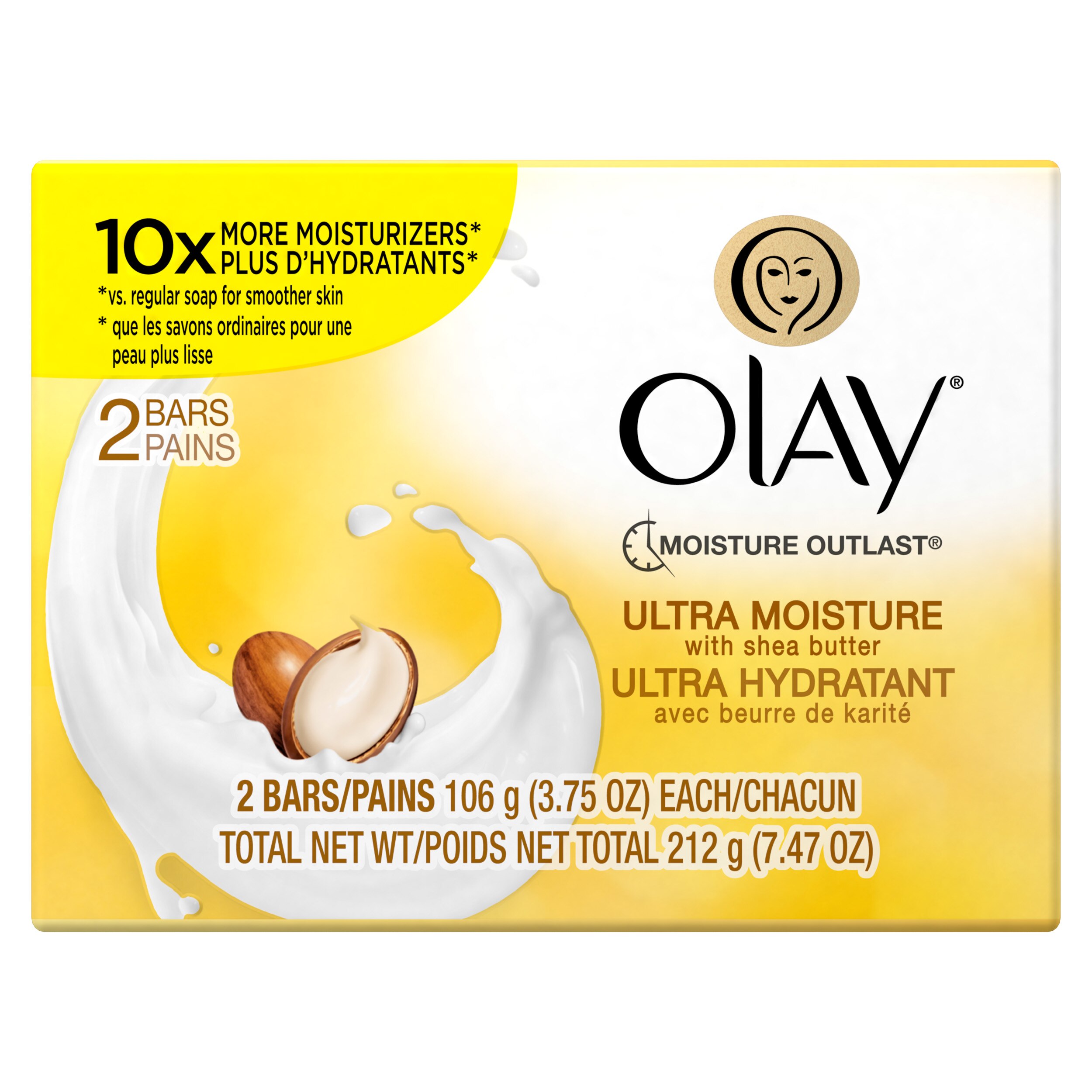 Olay Moisture Outlast Ultra Moisture Beauty Bars, 2 CT