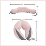 Travel Smart Microbead Neck and Back Pillow, Pink, thumbnail image