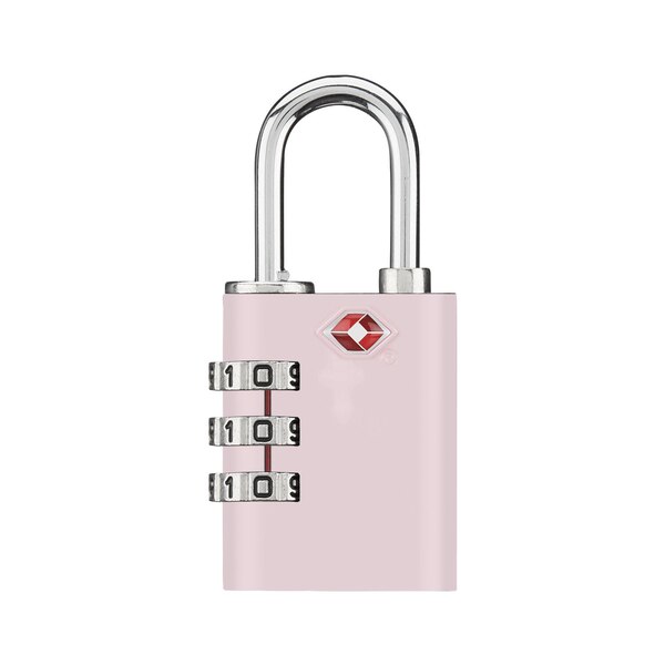 Conair Travel Smart 3- Dial Combination Lock, Pink