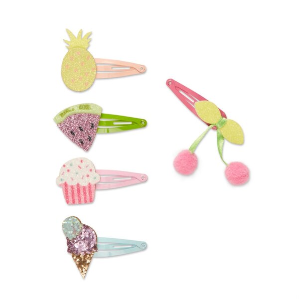 Conair Glitter Novelty Snap Clips, 5 CT