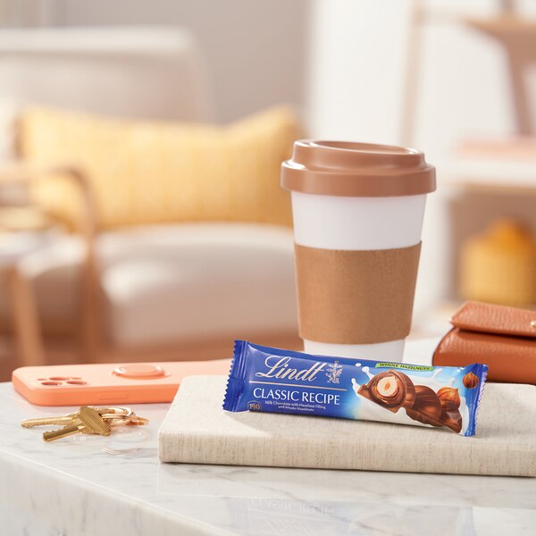 Lindt Classic Recipe Whole Hazelnut Milk Chocolate Candy Stick, 1.2 oz
