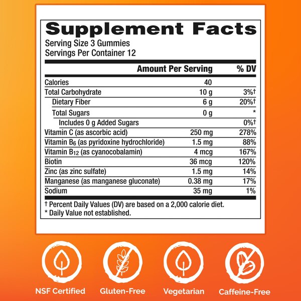 Emergen-C Zero Sugar KIDZ Fruit Party Gummies, 36 CT