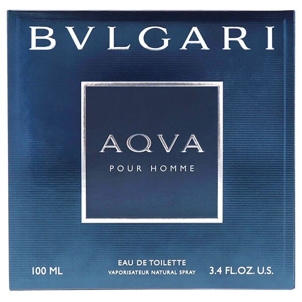 Bvlgari Aqva by Bvlgari for Men, Eau de Toilette Spray, 3.4 OZ