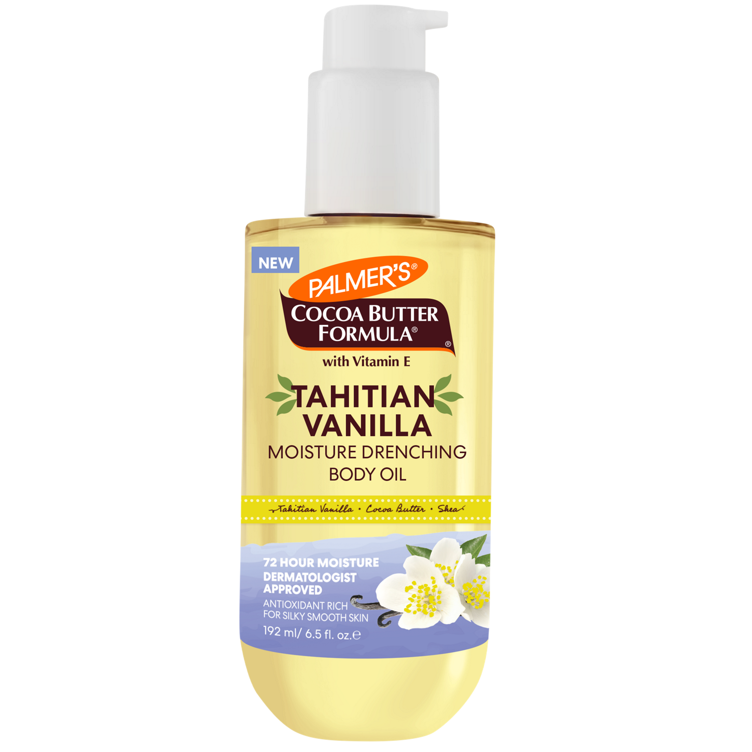 Palmer's Cocoa Butter Formula Tahitian Vanilla Moisture Drenching Body Oil, 6.5 OZ image.