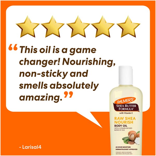 Palmer's Raw Shea Nourish Body Oil, 8.5 OZ