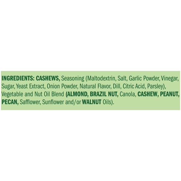 Emerald Dill Pickle Cashews Tube