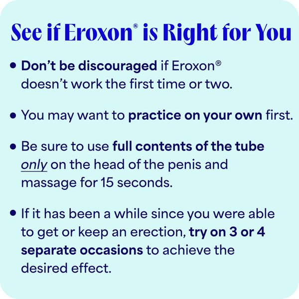 Eroxon Erectile Dysfunction Treatment Gel, 4 CT