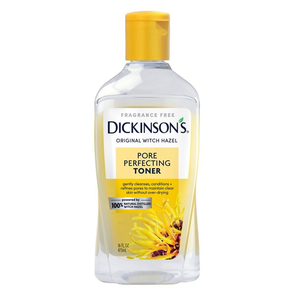 Dickinson's Original Witch Hazel - Tónico para perfeccionar los poros, 16 oz