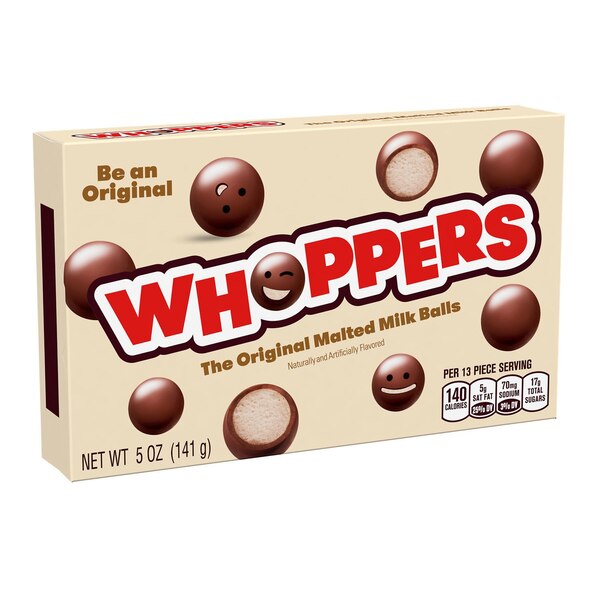 Whoppers Malted Milk Balls Candy, 5 oz