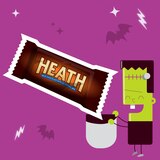 HEATH Milk Chocolate English Toffee Snack Size Halloween Candy Bars, 11.5 OZ, thumbnail image