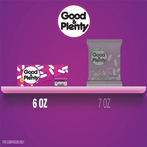 Good & Plenty Licorice Fat Free Candy, 6 oz