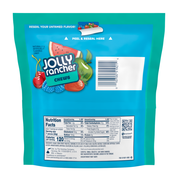 Jolly Rancher Chews Candy in Assorted Fruit Flavors, 13 oz