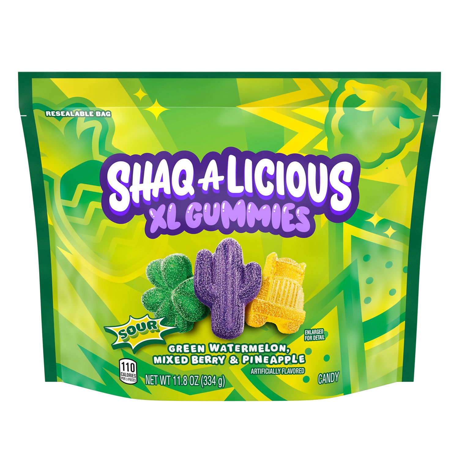 Shaq-A-Licious XL Sour Gummies, 11.8 Oz