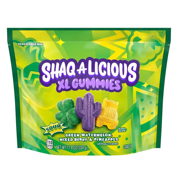 Shaq-A-Licious XL Sour Gummies, 11.8 Oz
