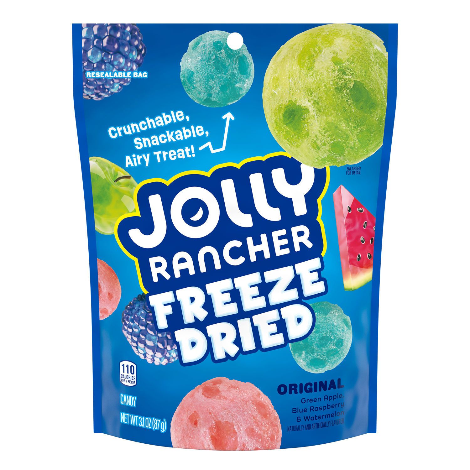 Jolly Rancher Freeze Dried Original Fruit Flavored Candy, 3.1 oz