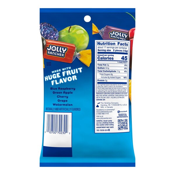 Jolly Rancher Original Fruit Flavored Hard Candy, 7 oz