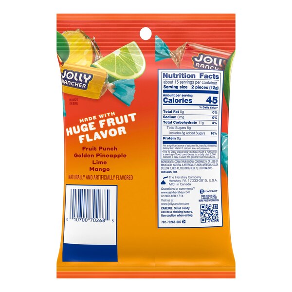 Jolly Rancher Tropical Flavored Hard Candy, 6.5 oz