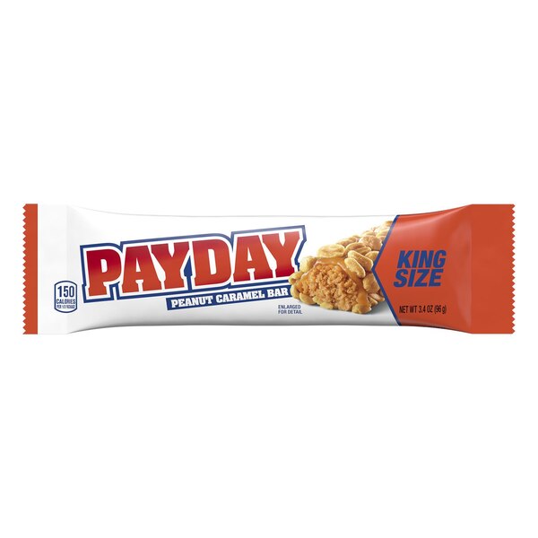 PayDay Peanut & Caramel King Size Candy Bar, 3.4 oz