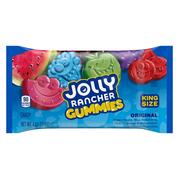 Jolly Rancher Gummies Original King Size, 4.02 oz