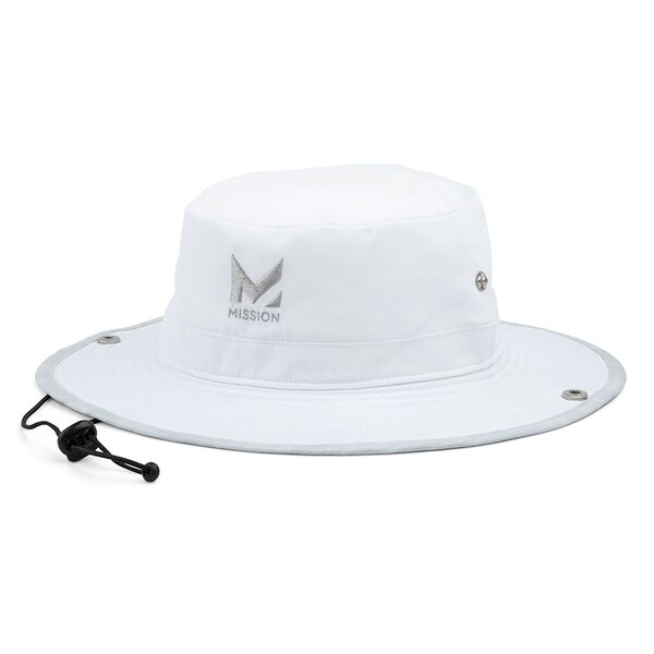 Mission Cooling Bucket Hat, White