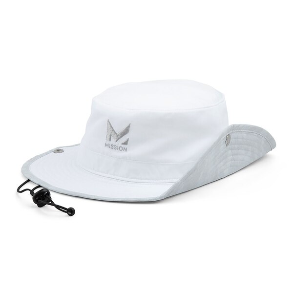 Mission Cooling Bucket Hat, White