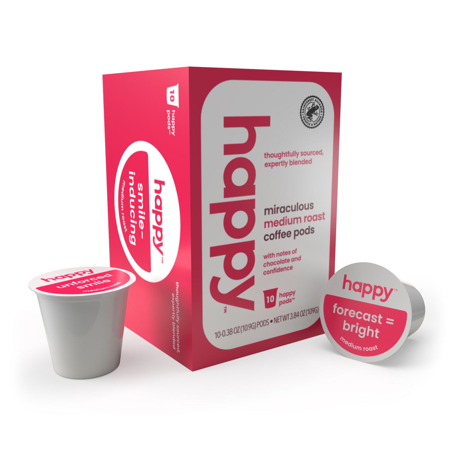 Happy, Medium Roast Pods, 10 ct