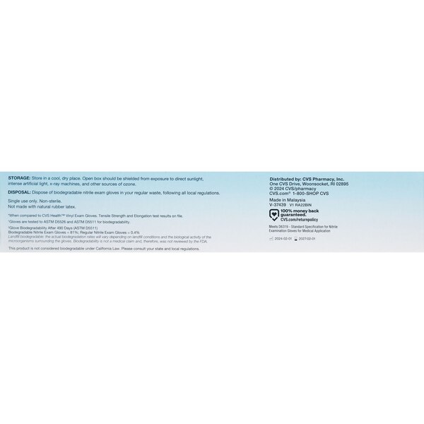 Biodegradable Nitrile Exam Gloves