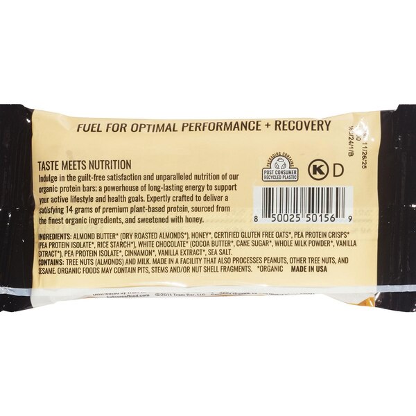 Kate's Real Food, Snickerdoodle, Organic Protein Bar, 2.2 oz