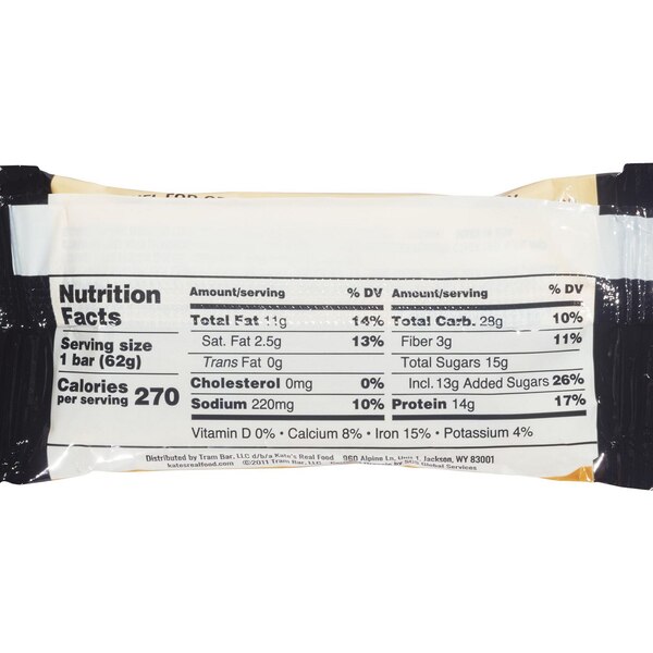 Kate's Real Food, Snickerdoodle, Organic Protein Bar, 2.2 oz