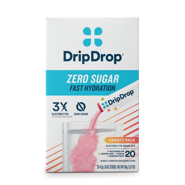 DripDrop Zero Sugar Variety Pack, 20 CT