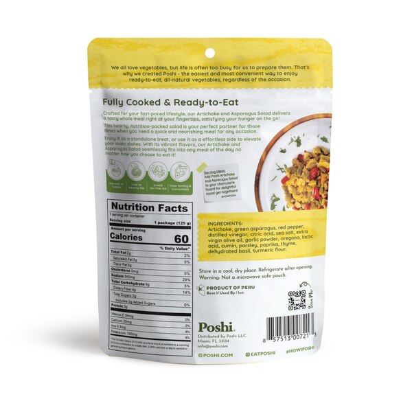 Poshi, Artichoke & Asparagus Salad, 4.4 oz