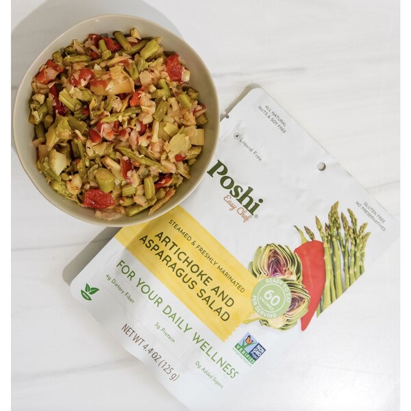 Poshi, Artichoke & Asparagus Salad, 4.4 oz