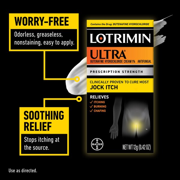 Lotrimin Ultra Extra Strength Jock Itch Treatment Cream, 0.42 OZ
