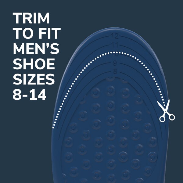 Dr. Scholl's Men's Pain Relief Orthotics For Plantar Fasciitis, Size 8-13