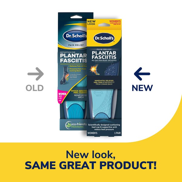 Dr. Scholl's Women's Plantar Fasciitis Pain Relief Orthotics, Size 6-10