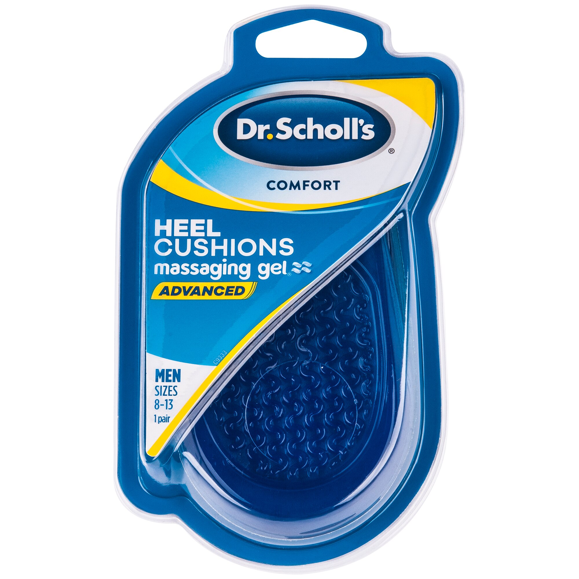 Dr. Scholl's Men's Comfort Heel Cushions, Size 8 to 13, 1 PR